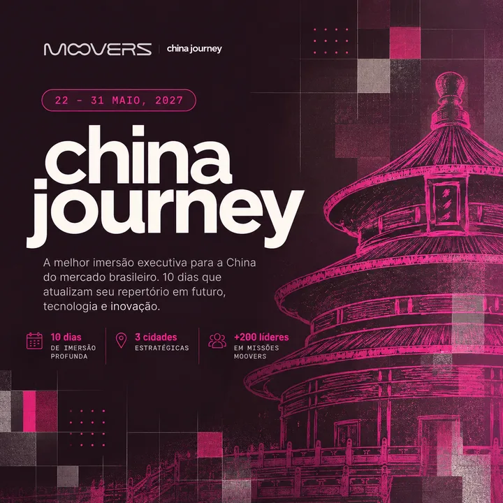 Capa do evento Moovers Journey — Imersão China Maio 2027