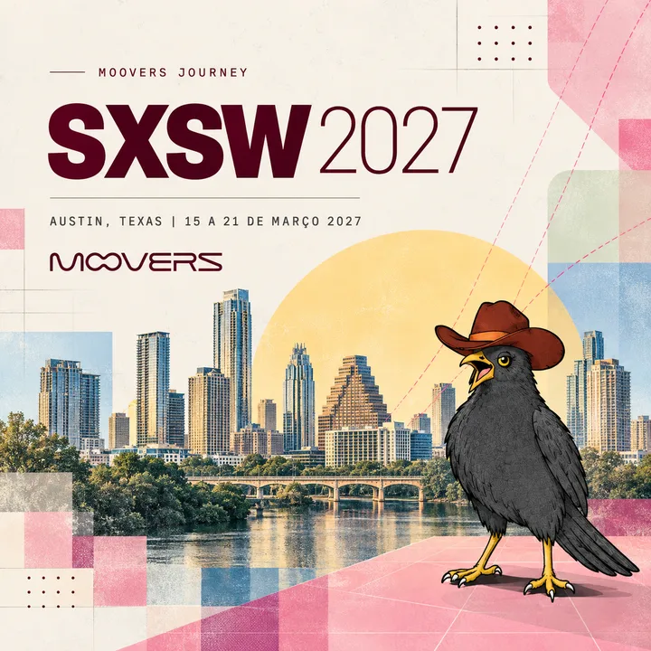 Capa do evento Moovers Journey — Lançamento SXSW 2027