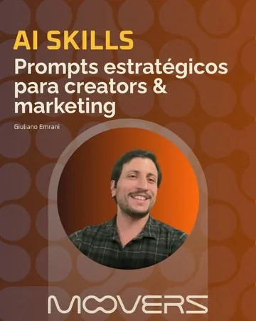 Capa do encontro AI Skills: prompts estratégicos para creators e marketing